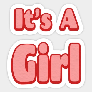 Gender Reveal Girl Sticker